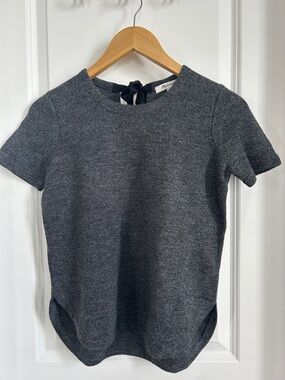 Madewell Heathered Charcoal Sweater Tee
